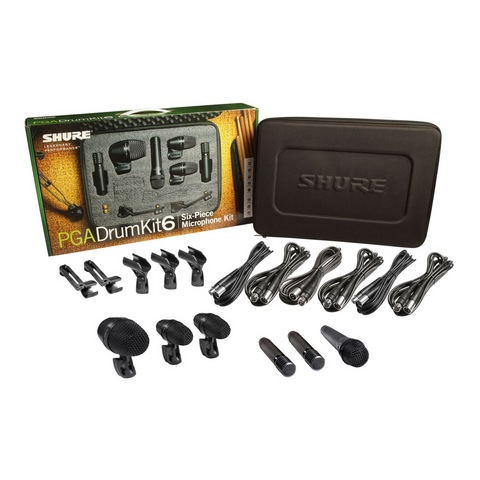 Shure PGADRUMKIT6 PG Alta Drum Microphone Kit 6 Shure PGADRUMKIT6 PG Alta Drum Microphone Kit 6