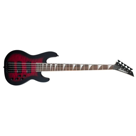 Jackson JS Series Concert Bass JS3VQ – Transparent Red Burst Jackson JS Series Concert Bass JS3VQ – Transparent Red Burst