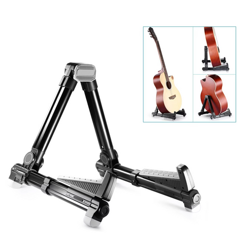Aroma AGS-08 Foldable Guitar Stand – Black Aroma AGS-08 Foldable Guitar Stand – Black