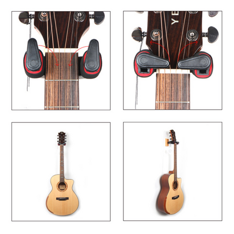 Hebikuo J-19A Wood Guitar Hanger with Auto-Lock Hebikuo J-19A Wood Guitar Hanger with Auto-Lock