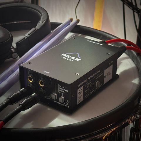 Peak Audio DI-2A Phantom Powered 2-Channel Active DI Box Peak Audio DI-2A Phantom Powered 2-Channel Active DI Box