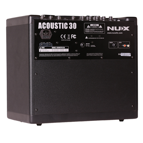 NUX AC-30 Digital Acoustic Guitar Amplifier - Black NUX AC-30 Digital Acoustic Guitar Amplifier - Black
