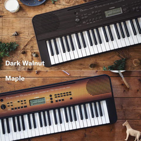 Yamaha PSR-E360 61-Key Keyboard with PA3C Power Adapter - Dark Walnut Yamaha PSR-E360 61-Key Keyboard with PA3C Power Adapter - Dark Walnut