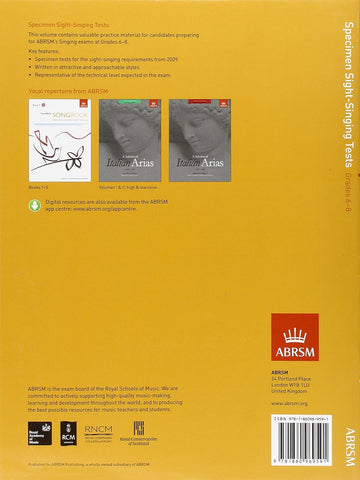 ABRSM Singing Specimen Sight Reading Test Gr.6-8 ABRSM Singing Specimen Sight Reading Test Gr.6-8