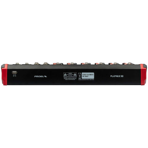 Proel PLAYMIX10 Compact 10-Channel Mixer Proel PLAYMIX10 Compact 10-Channel Mixer