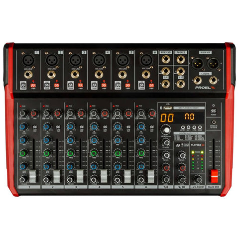 Proel PLAYMIX10 Compact 10-Channel Mixer Proel PLAYMIX10 Compact 10-Channel Mixer