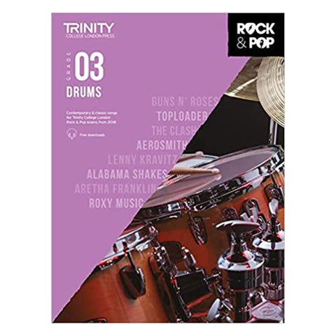 Trinity R&P Drums Exams Gr.3 W/CD Trinity R&P Drums Exams Gr.3 W/CD