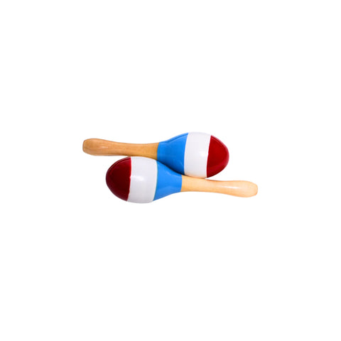 Maraca Shakers M 8.2 Red White Medium Maraca Shakers M 8.2 Red White Medium
