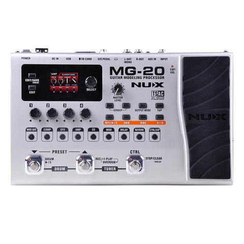 Nux Guitar Processor MG-20 Black Nux Guitar Processor MG-20 Black