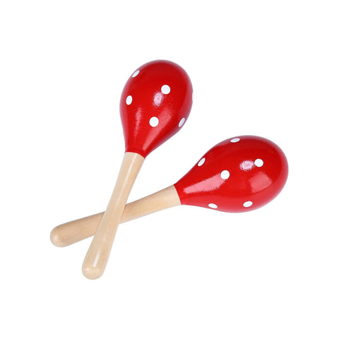 Maraca Shakers Small Red/White Maraca Shakers Small Red/White