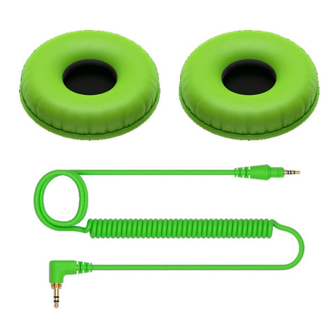 Pioneer HDJ-CUE1 Cable&Earpads HC-CP08-G Green Pioneer HDJ-CUE1 Cable&Earpads HC-CP08-G Green
