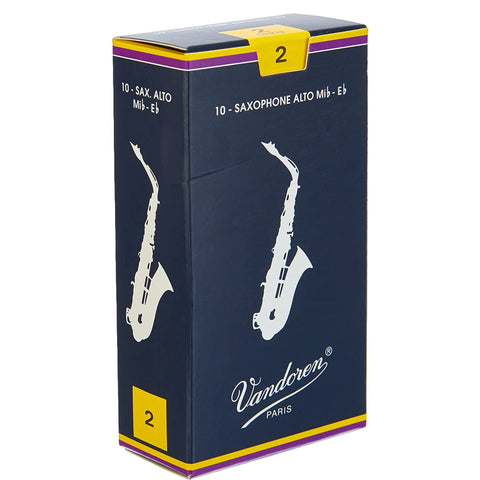 Vandoren Traditional Alto Sax Reed No-2 -R212 Vandoren Traditional Alto Sax Reed No-2 -R212