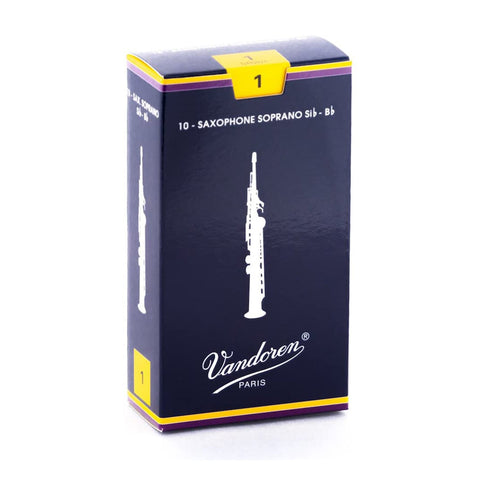 Vandoren traditional soprano saxophone reeds piece of one sr201 Vandoren traditional soprano saxophone reeds piece of one sr201