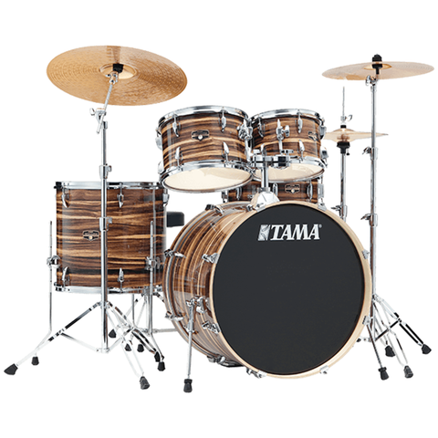 Tama Imperialstar IE52KH6W-CTW Drum Kit -  Coffee Teak Wrap Tama Imperialstar IE52KH6W-CTW Drum Kit -  Coffee Teak Wrap