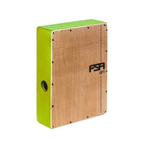 Cajon FSA slim csl606 green acoustic and electric green Cajon FSA slim csl606 green acoustic and electric green