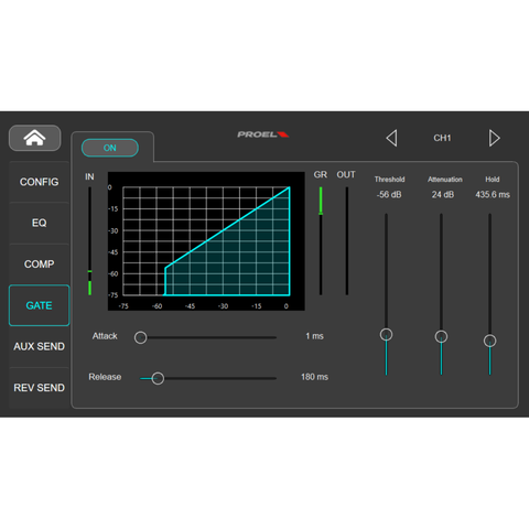 Proel DIGIPAD8 – 8 Channel Digital Mixer