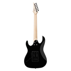Ibanez GRX70QA guitar full back, black gloss with maple neck and cavity plate