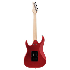 Ibanez GRX40 guitar full back standing, candy apple red gloss finish