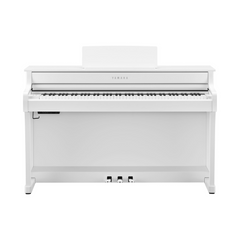Yamaha Clavinova CLP-835 digital piano in white, front view with pedals