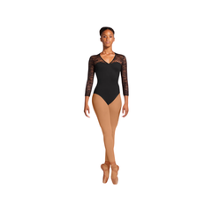 Bloch Ladies Kate Lace Open Back Leotard – Black