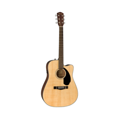 Fender CD-60SCE Dreadnought E-Acoustic Guitar - Natural | Melodica Music Store Dubai