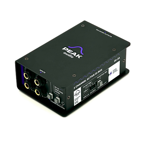 Peak Audio DI-2A Phantom Powered 2-Channel Active DI Box