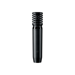 Shure PGA81 cardioid condenser instrument microphone, black, front view