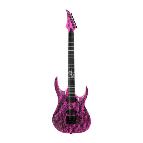 Solar A1.6PN Canibalismo+ Electric Guitar – Pink Neon Matte