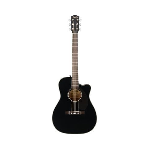 Fender CC-60SCE Concert E-Acoustic Guitar – Black