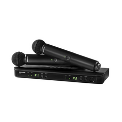 Shure BLX288UK/SM58-K14 Dual Vocal Wireless System - Microphone | Melodica Music Store Dubai