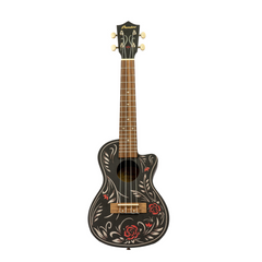 Bamboo U-23 Flower & Roll-S Concert Ukulele
