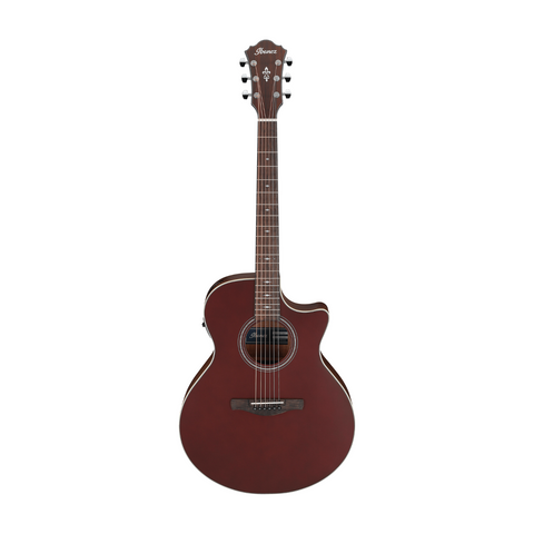 Ibanez AE100-BUF Semi Acoustic Guitar - Burgundy Flat