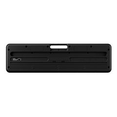 Casio LK-S250 keyboard full bottom view, battery compartment and screw mounts