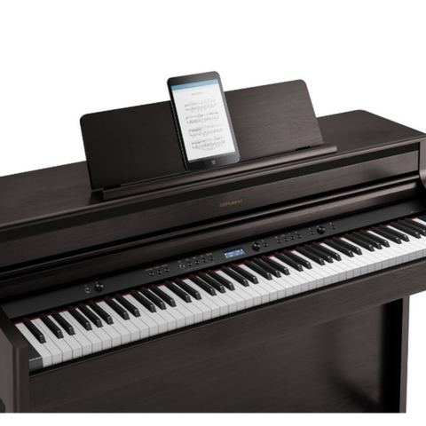 Roland HP-702-CH Digital Piano with KSH704 Stand - Charcoal Black