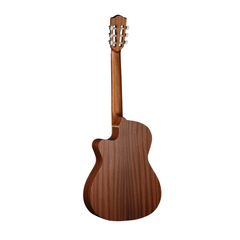 Alhambra Z-Nature CW EZ guitar full back standing, natural sapele cutaway body