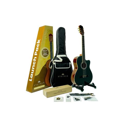 Steiner CG36 Classical Guitar Launch Pack – Black