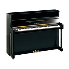Yamaha B113 Upright Piano - Black (Renewed) | Melodica Music Store Dubai