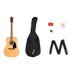 Fender FA-115 Dreadnought Acoustic Guitar Pack - Natural | Melodica Music Store Dubai