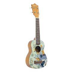 Bamboo U-21 Boho Soprano Ukulele with Bag