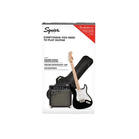 Fender Squier Sonic Stratocaster Pack – Black