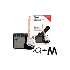 Fender Squier Sonic Stratocaster Pack - Black - Electric Guitar Set | Melodica Music Store Dubai