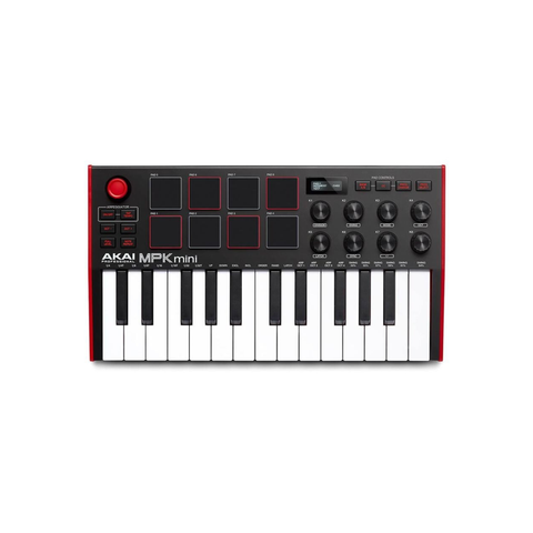 Akai Professional MPK Mini MK3 MIDI Keyboard Controller - Red