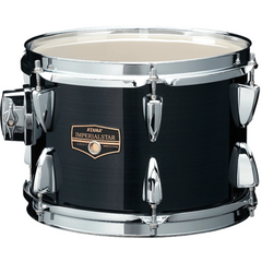 Tama Imperialstar tom tom, hairline black shell with chrome lugs and Imperialstar badge