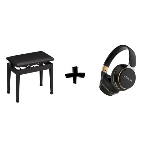 Piano Bench with Headphones