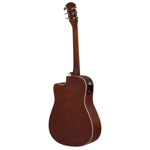 De Salvo AG1CEQNTGS 4/4 Semi Acoustic Guitar - Natural Glossy Satin