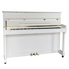 Steiner HU-110W Upright Piano - White