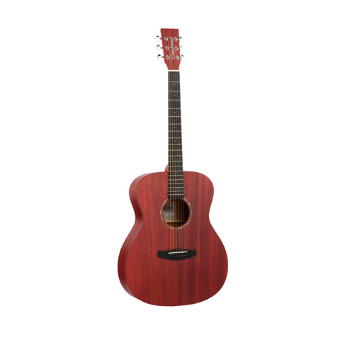 Tanglewood TWCR-O Acoustic Guitar – Thru Red Satin