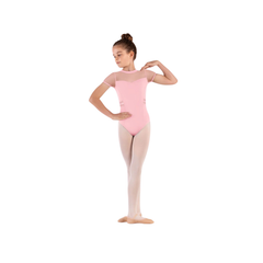 Bloch Girls Meghan Cap Sleeve Leotard – Candy Pink