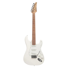 Bamboo Solar Strato SSS Electric Guitar with Bag – White