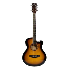 Bamboo GA-40 E-Acoustic Guitar with Bag – Sunburst